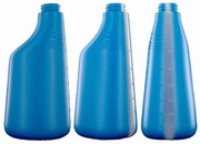 Fles 600 ml polyethyleen blauw met schaalverdelingen 1st