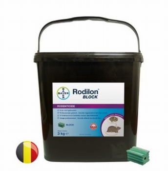 Rodilon Blocks 3kg  Toelating. BE2011-0014