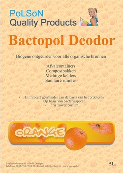 Bactopol DEODOR Orange 5L. Tegen alle organische geurhinder