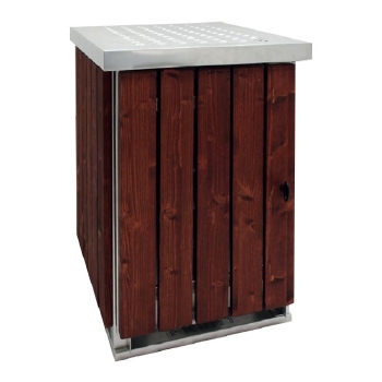 EKOMILLE beschermkast, aluminium/hout