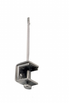 Birdwire gootklem, vijs onderaan,(x10)