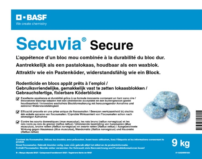 Secuvia Secure 9kg Toelatingsnr. BE: BE2018-0034