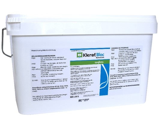 Klerat Bloc 20 g - emmer 10kg.  BE2014-0014
