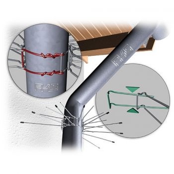 Marter wering / kattenwering in galvanisédraad.